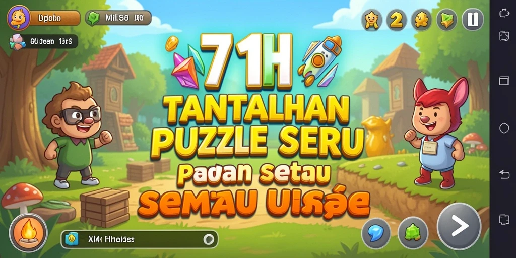 Gameplay 71H menampilkan tantangan puzzle yang menarik dan seru.