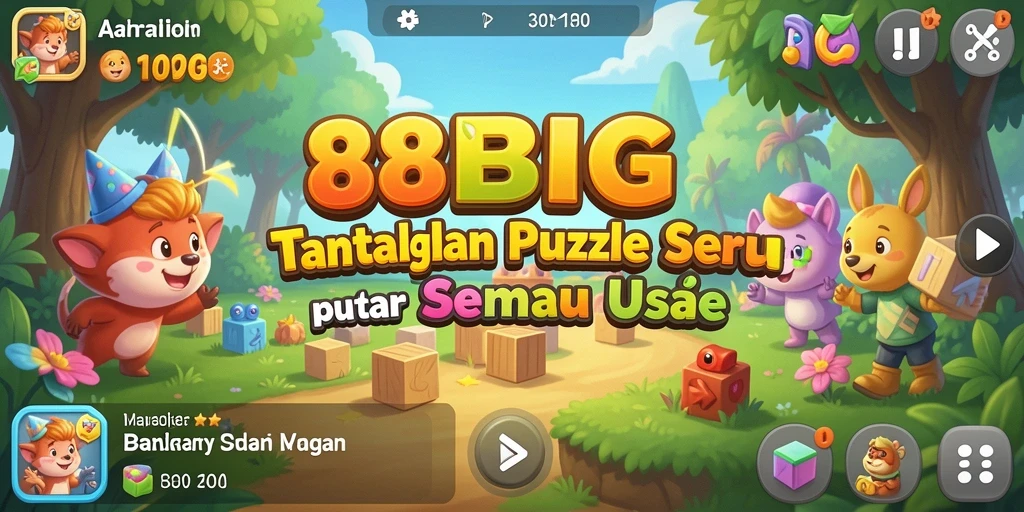 Tampilan gameplay seru dalam game Puzzle 88BIG.
