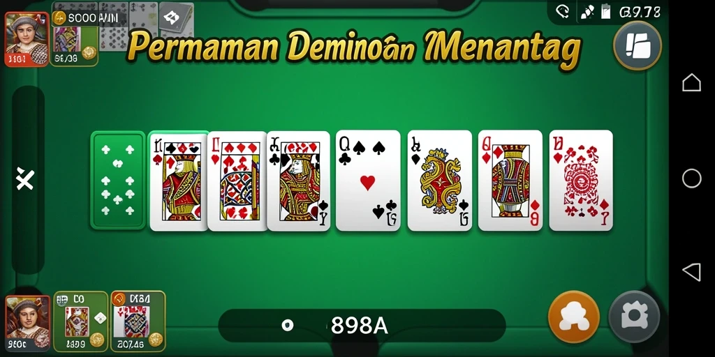 Tampilan gameplay Domino yang seru dan interaktif.