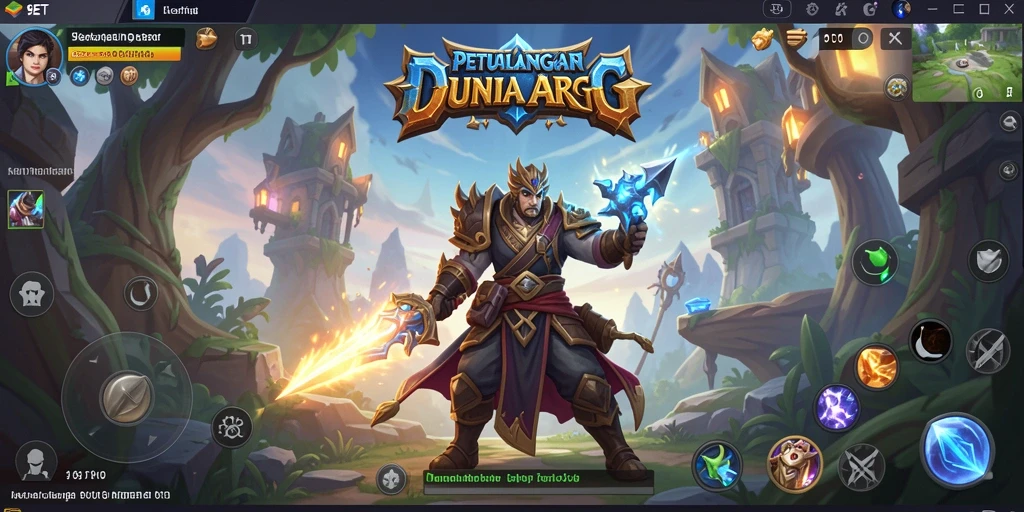 Tampilan gameplay ARPG yang intens dan menakjubkan di 9ET.