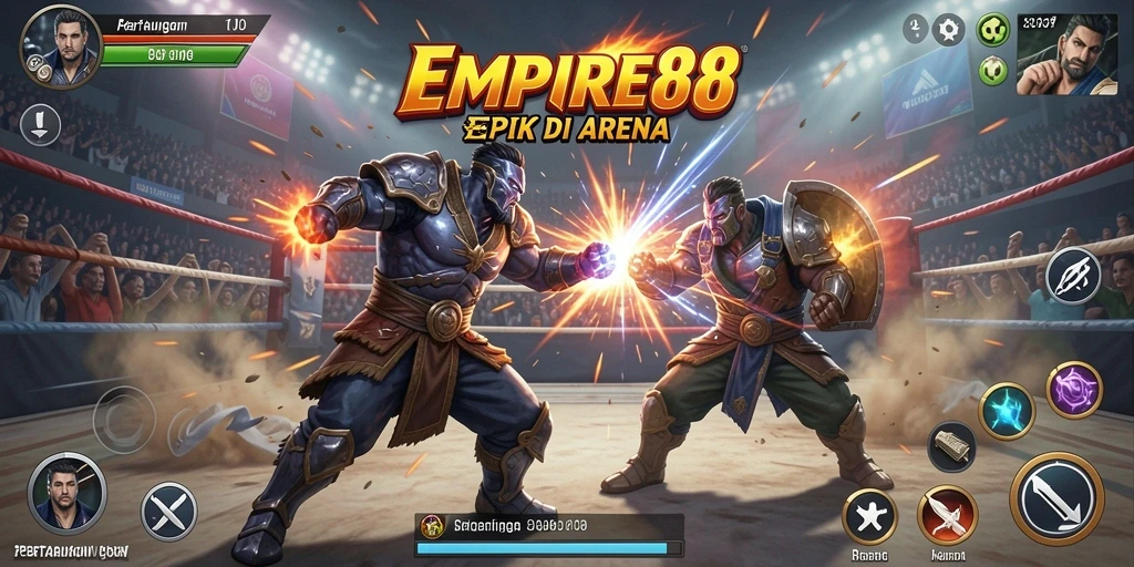 Tampilan dinamis aksi pertarungan di EMPIRE88.