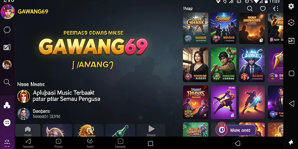 Screenshot gameplay GAWANG69 yang menampilkan interaksi antar pengguna.