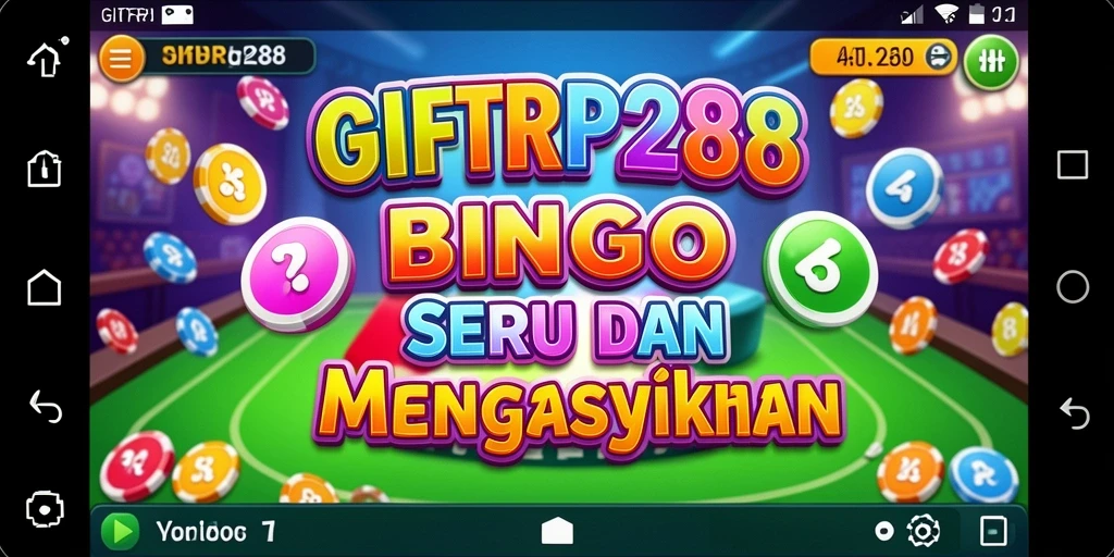 Tampilan gameplay Bingo yang seru dan interaktif di GIFTRP288.