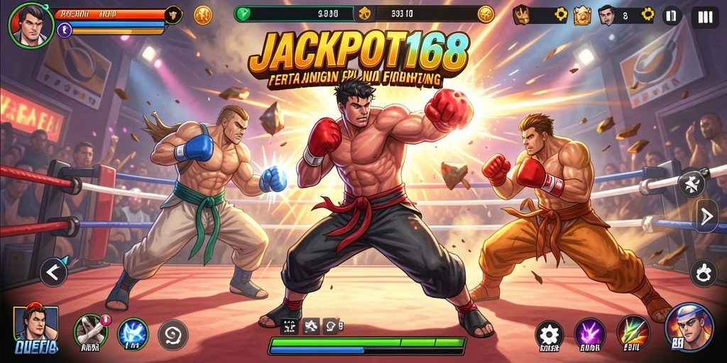 Tangkapan layar pertarungan seru dalam JACKPOT168.