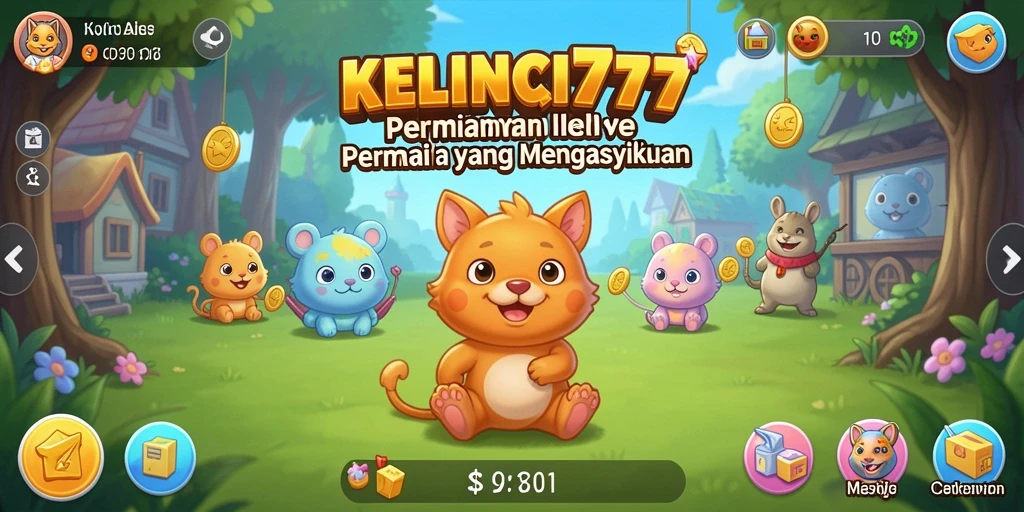 Screenshot KELINCI777 menampilkan gameplay Idle yang seru dan interaktif.