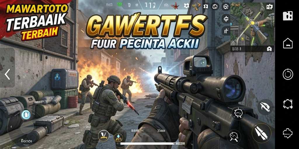 Tampilan aksi mendebarkan dalam gameplay MAWARTOTO