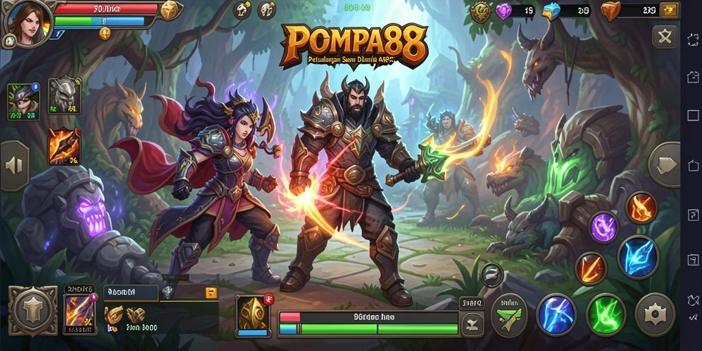 Gameplay menakjubkan ARPG dengan grafis yang memesona.