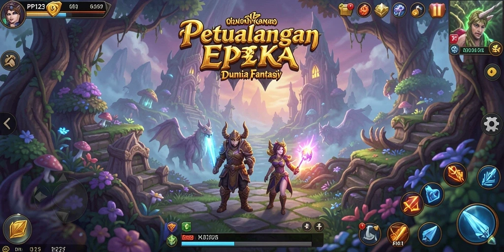 Screenshot PP123 menampilkan aksi seru karakter dalam pertempuran.