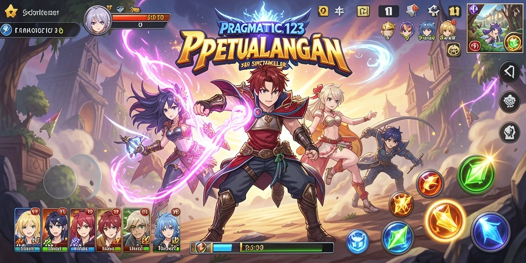 Tampilan dinamis gameplay PRAGMATIC123 yang menampilkan pertarungan seru dan karakter menarik.