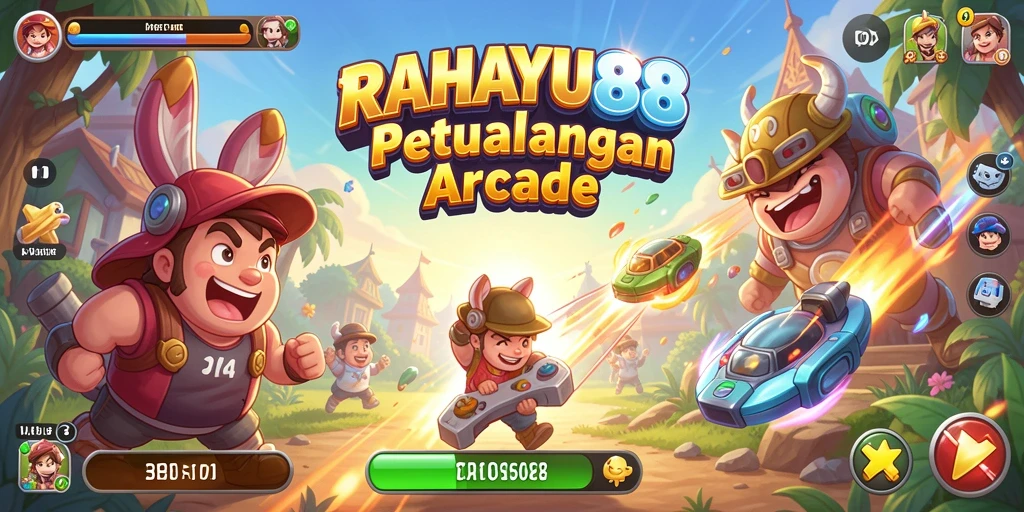 Tampilan gameplay RAHAYU88 yang penuh warna dan seru.