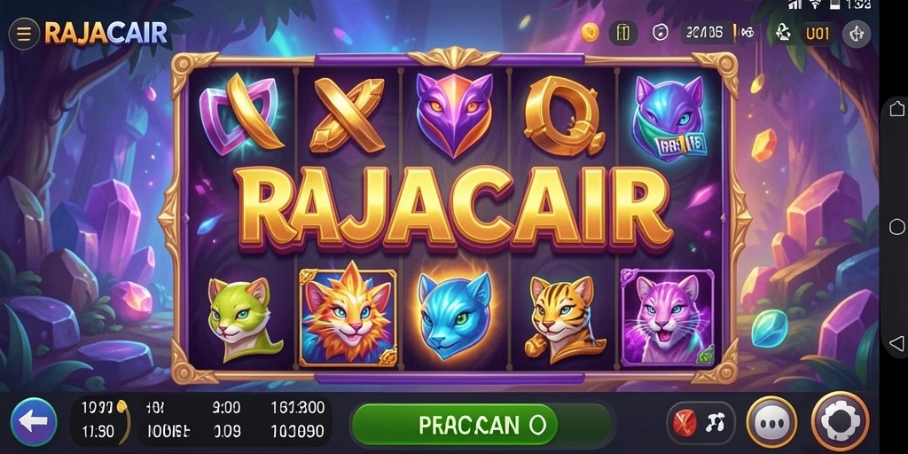 Tampilan gameplay Slot RAJACAIR yang menarik dan seru.