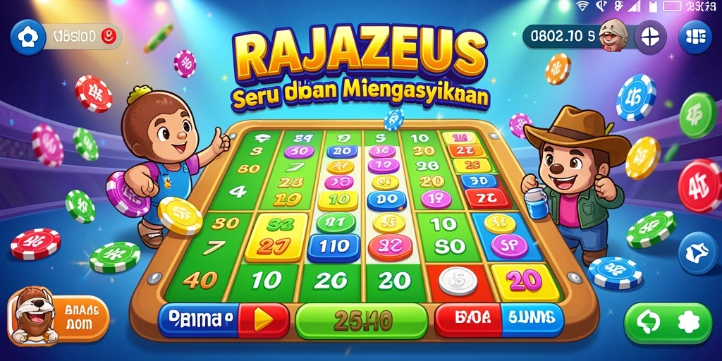 Screenshot gameplay RAJAZEUS yang menunjukkan keseruan permainan Bingo.
