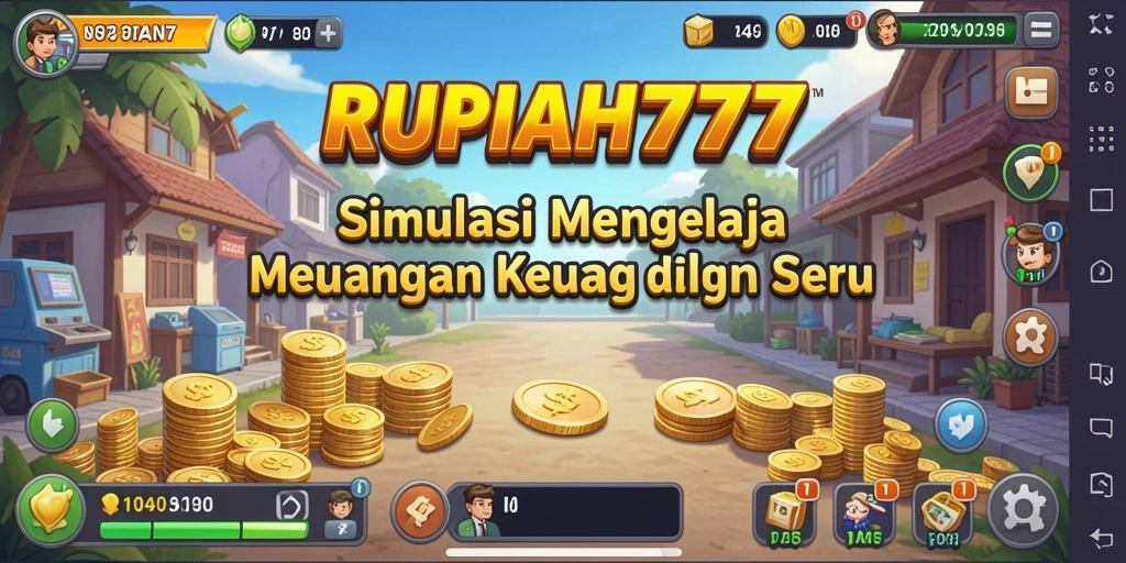 Tampilan gameplay RUPIAH777 yang menarik dengan simulasi keuangan.