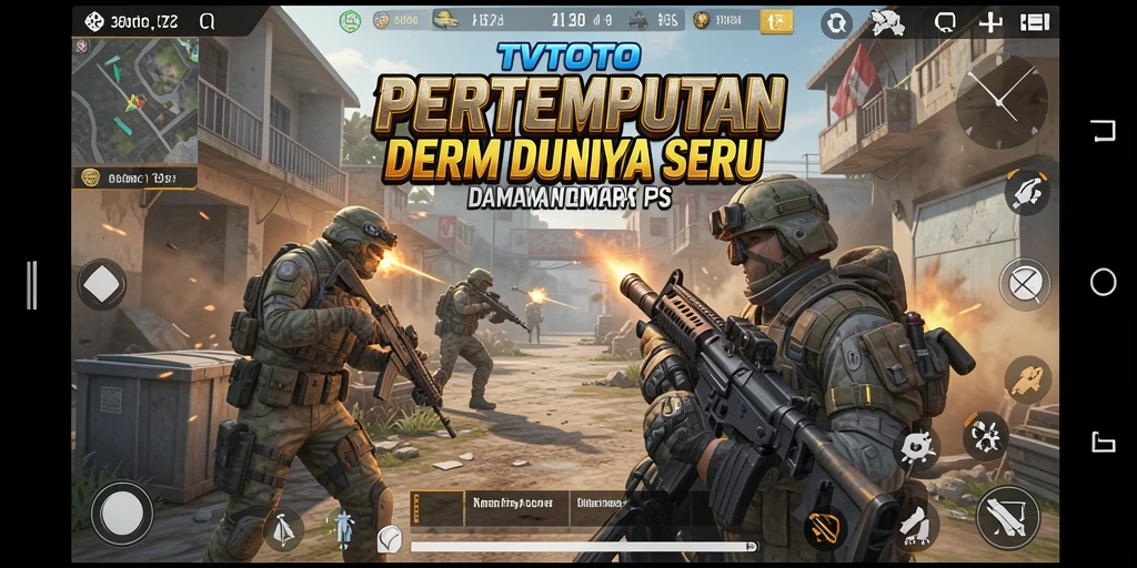 Tangkapan layar gameplay intens dari TVTOTO menampilkan pertempuran seru.