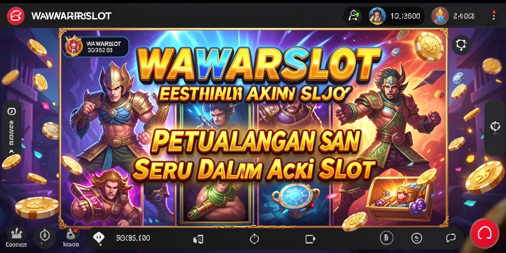 Tampilan gameplay aksi seru di WAWARSLOT.
