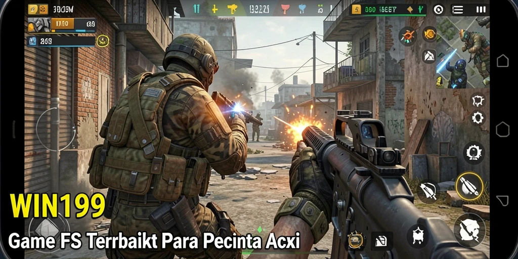 Tangkapan layar gameplay <strong>WIN199</strong> menampilkan aksi tembakan yang mendebarkan.